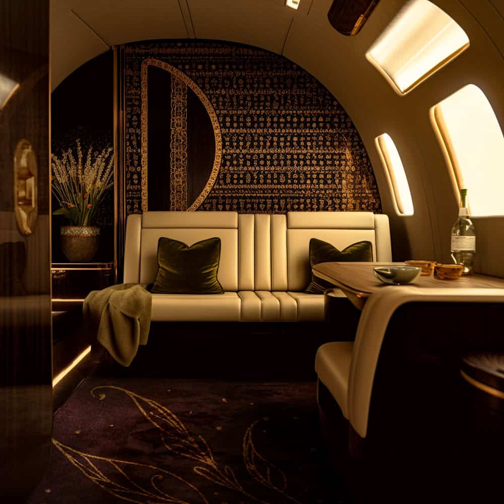 Lie Alonso Dynasty_Private Jet Luxury Design_Lounge