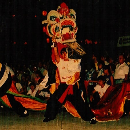 Master Lee Woon Wan performing the Qi-lin dance