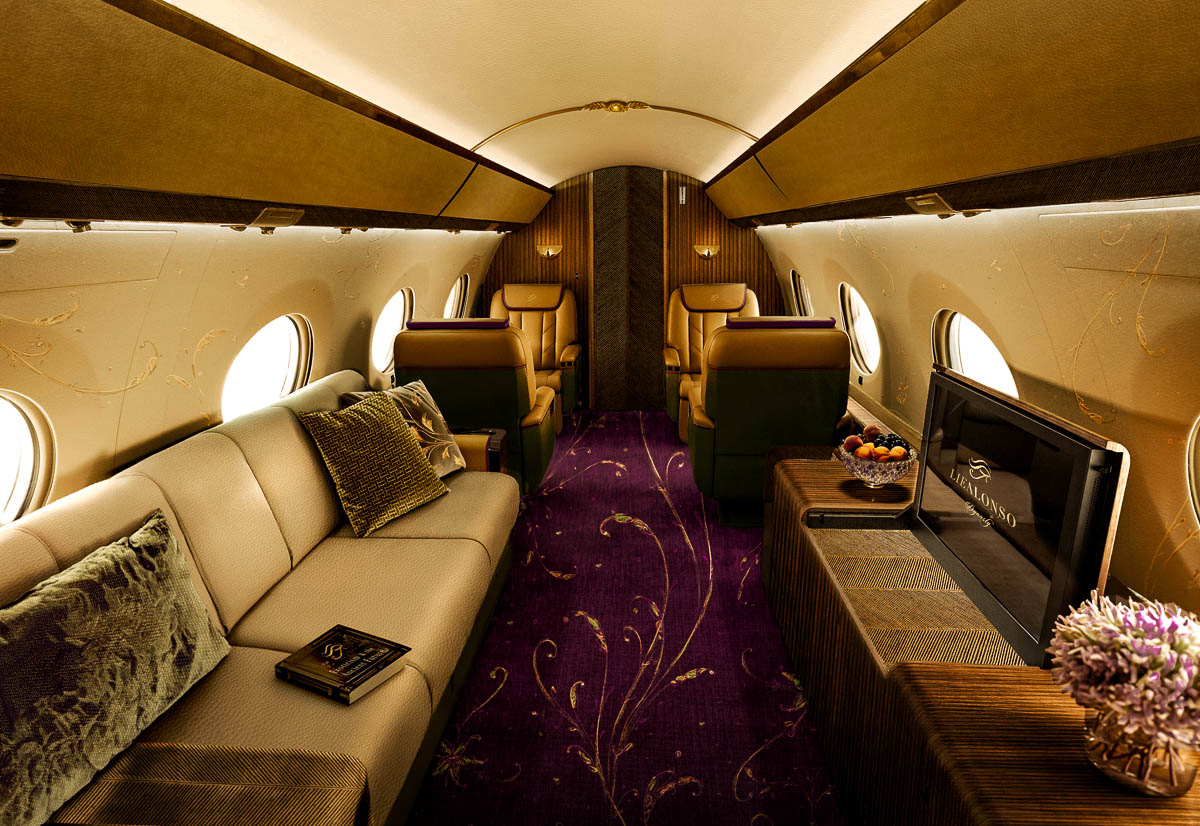 Lie Alonso Dynasty - Gulfstream G650ER - Private Jet Interior Design