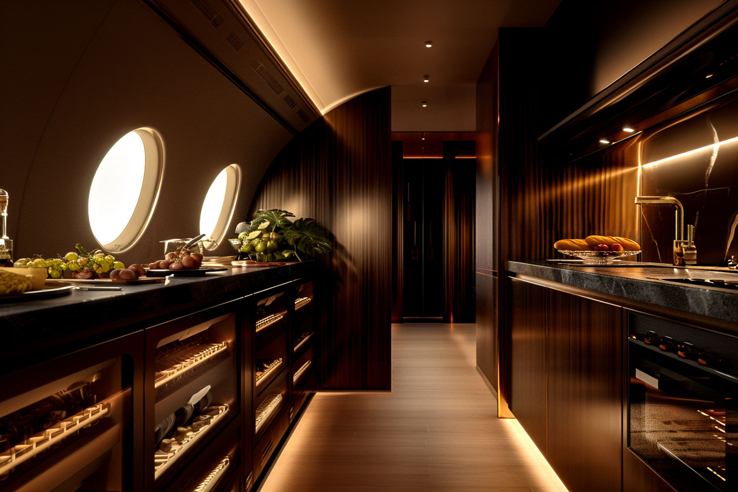 Lie Alonso Dynasty - Private Jet Luxury Design - Bespoke Galley_Catering