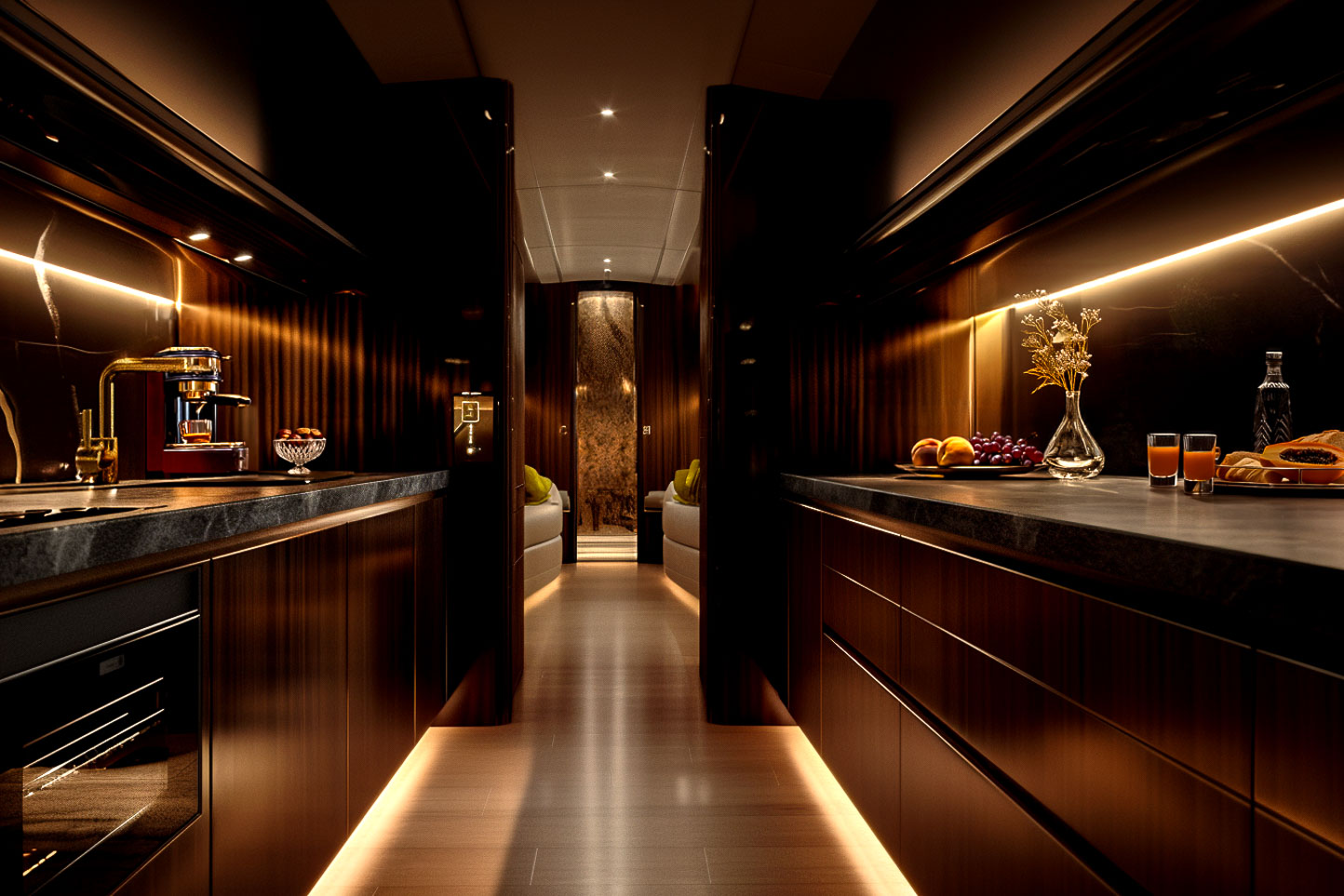 Lie Alonso Dynasty - Private Jet Luxury Design - Bespoke Galley_Standard